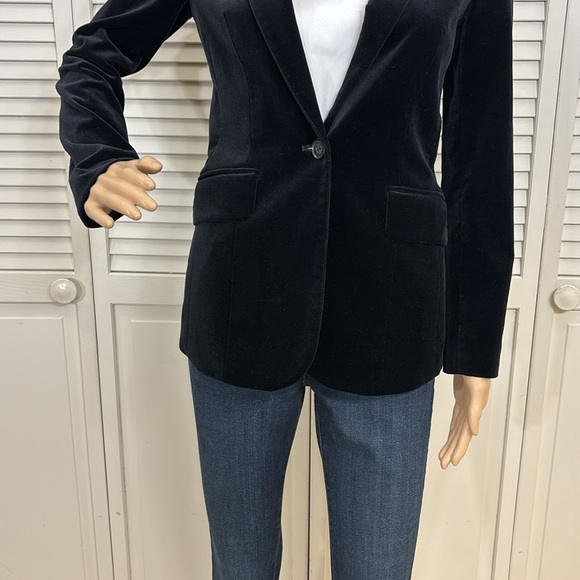 Frame $575 Black Velvet Blazer Business Lined Size XS - Picture 4 of 15